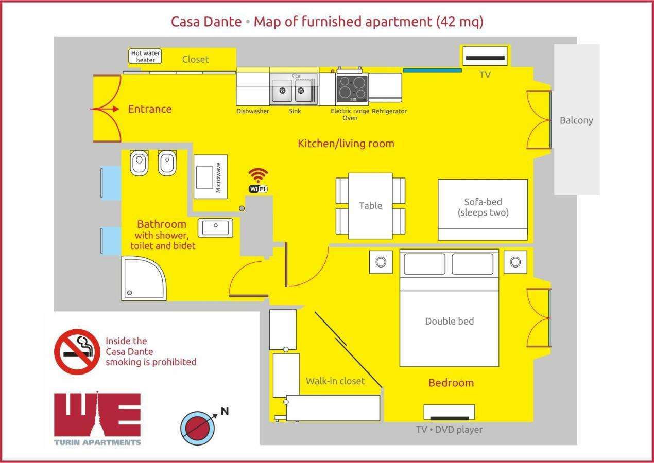 Apartament Casa Dante Turyn Zewnętrze zdjęcie